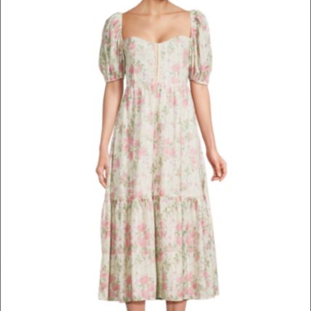 OPT Rosita Floral Midi Dress O.P.T